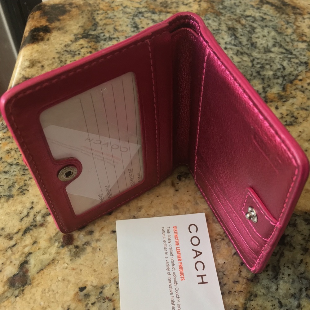 Coach Jewel Leather Small Wallet